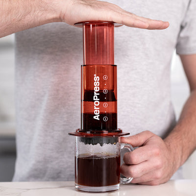 AeroPress Clear Coffee Maker (Red)