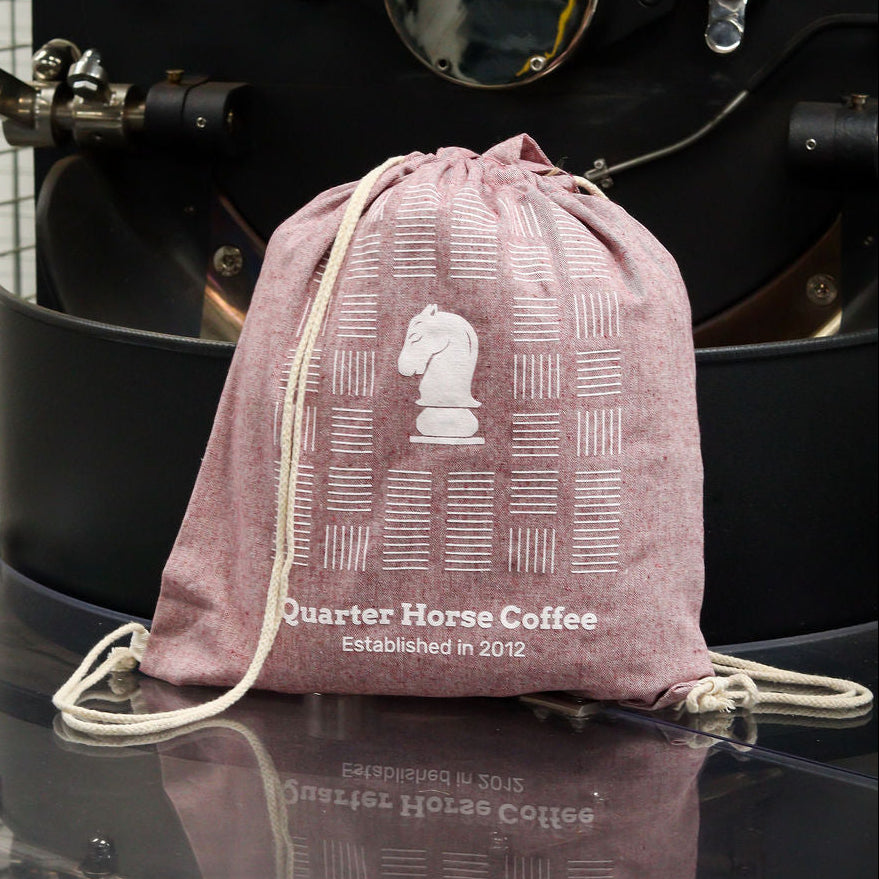 Recycled Cotton Drawstring Tote Bags