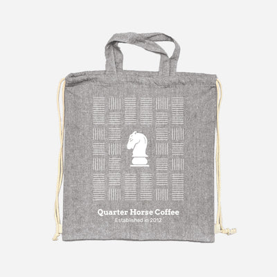 Recycled Cotton Drawstring Tote Bags
