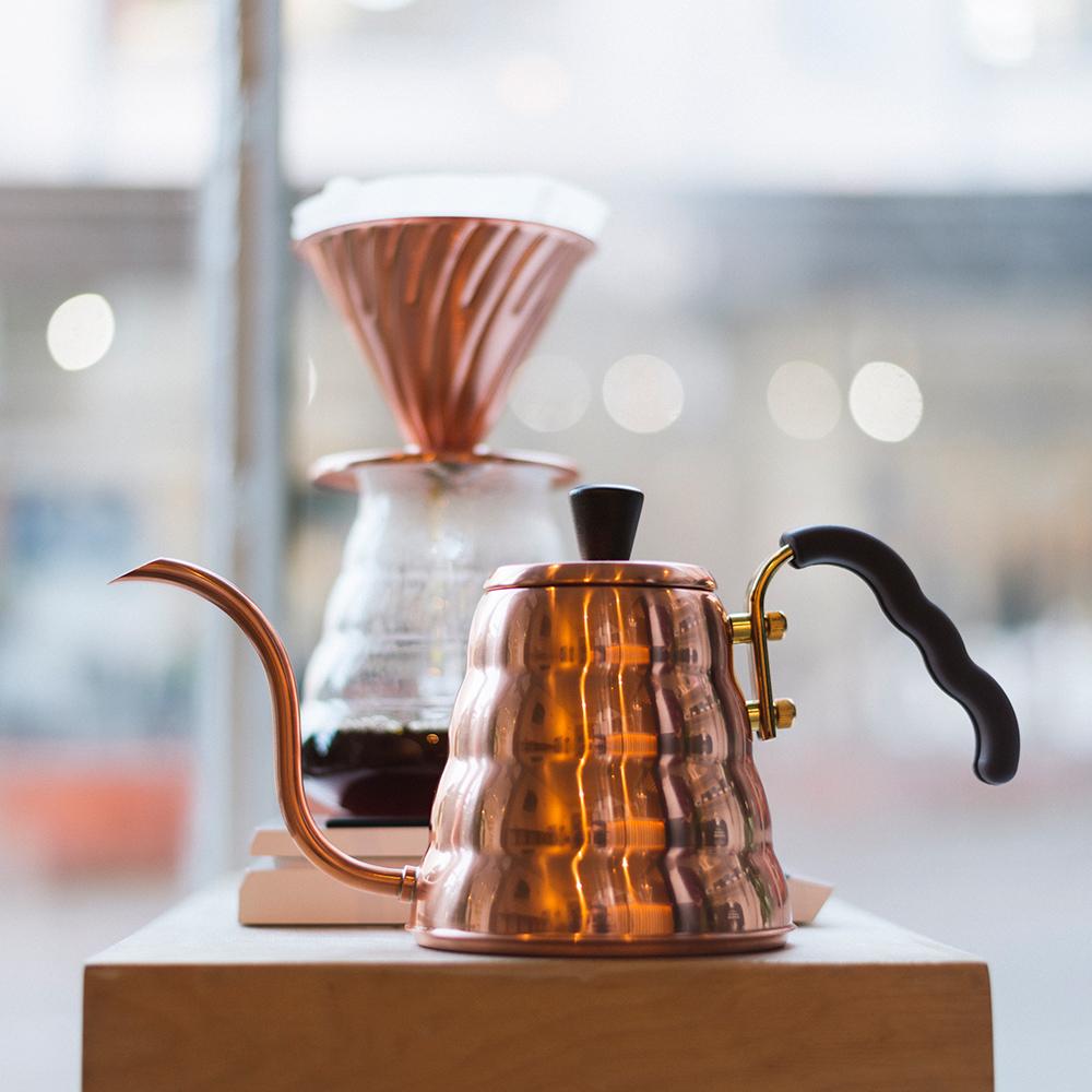 Hario V60 Buono Copper Drip Kettle - 600ml – Quarter Horse Coffee